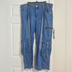 Blue Cargo Jeans